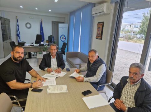 Υπογραφή σύμβασης για τη βελτίωση οδοποιίας υφιστάμενου αγροτικού δρόμου στον Δήμο Χερσονήσου