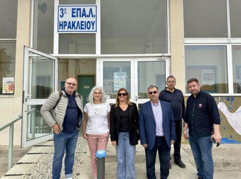 H δημοτική Παράταξη «Ηράκλειο για σένα» στο 3ο ΕΠΑΛ Ηρακλείου