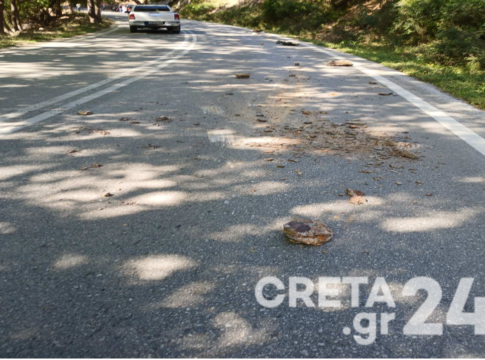 Κρήτη: Βράχος έπεσε πάνω σε αυτοκίνητο – Στο νοσοκομείο δύο γυναίκες και ένα παιδί (εικόνες)