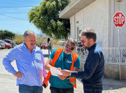 Στο έργο ανάπλασης στην πλατεία Αγίας Μαρίνας στο Τσαλικάκι ο Μεν. Μποκέας