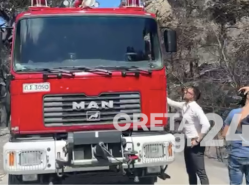 Στο εργοτάξιο του ΒΟΑΚ στη Νεάπολη και στις καμένες εκτάσεις στην Ιεράπετρα ο Στέφανος Κασσελάκης