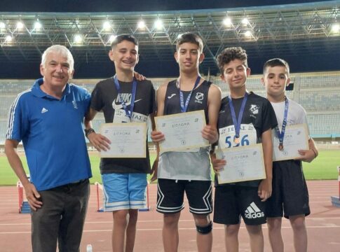 Χαμόγελα για τα ταλεντάκια του τμήματος στίβου του ΟΦΗ