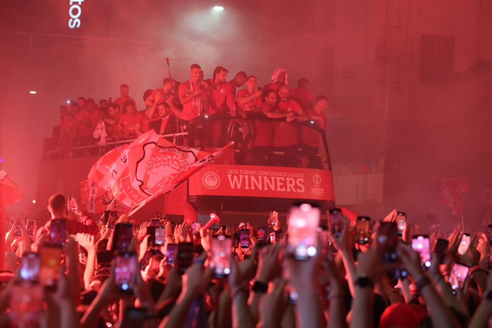 [369900] CONFERENCE LEAGUE 2023-2024 / Î¤ÎÎÎÎÎÎ£ / ÎÎ£Î¦Î - Î¦ÎÎÎ¡ÎÎÎ¤ÎÎÎ / Î ÎÎÎÎÎ¥Î¡ÎÎ£ÎÎÎ Î£Î¤Î ÎÎÎÎÎ¤ÎÎÎ ÎÎÎÎ¤Î¡Î Î ÎÎÎ¡ÎÎÎ (Î£Î¤ÎÎÎÎÎ£ Î£Î¤ÎÎ¦ÎÎÎÎ¥ / EUROKINISSI)