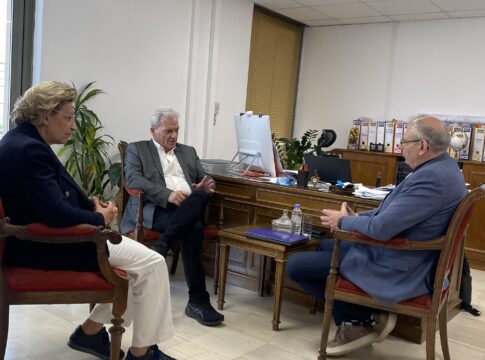 Διαδοχικές συναντήσεις εργασίας του Δημάρχου Ηρακλείου με τον Γενικό Γραμματέα του Υπουργείου Εσωτερικών και τον Πρόεδρο του Ταμείου Παρακαταθηκών και Δανείων