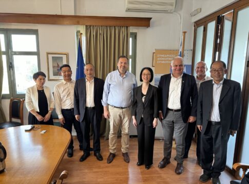 Εξαμελής αντιπροσωπεία υψηλόβαθμων αξιωματούχων της Κινεζικής πόλης-Λιμάνι Ningbo στον ΟΛΗ