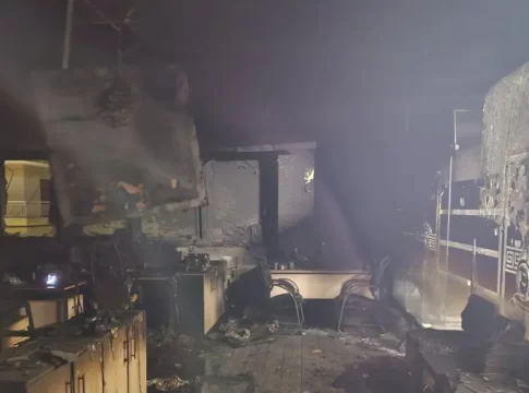 Φωτιά σε γραφεία του Άρη στο «Κλεάνθης Βικελίδης» – Ζημιές σε σουίτες και στο γραφείο Καρυπίδη