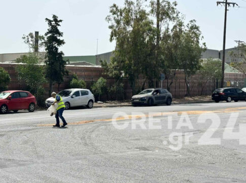 Hράκλειο: Λάδια στο οδόστρωμα – Προσοχή στην οδήγηση
