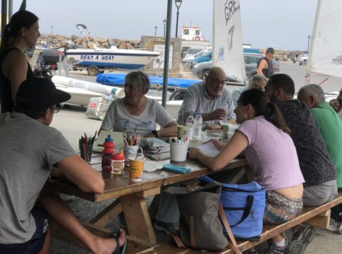 Η πρόεδρος της Ελληνικής Ιστιοπλοϊκής Ομοσπονδίας στον Ν.Ο.Γ.Κ.