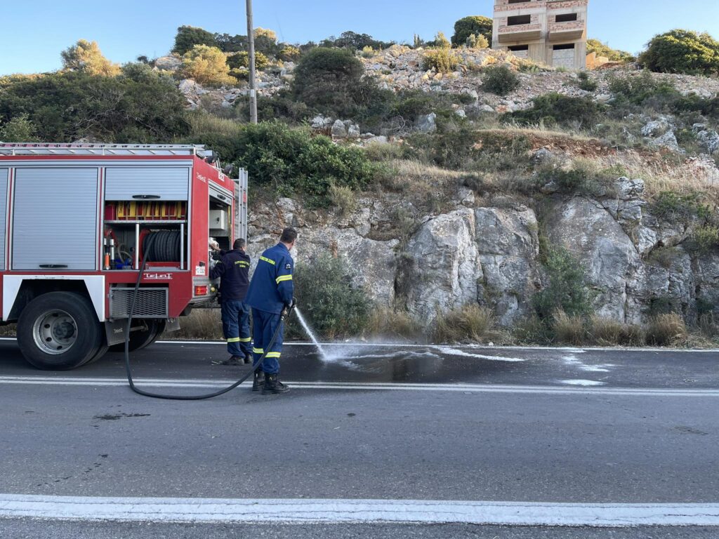 Κρήτη: Τροχαίο ατύχημα στο επαρχιακό δίκτυο Αγ. Νικολάου – Ιεράπετρας