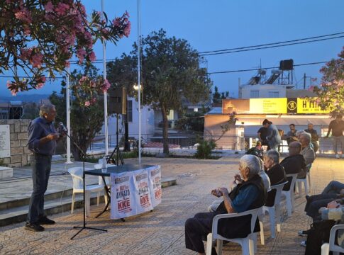 Με επιτυχία η συγκέντρωση της ΚΟΒ Νοτίων Περιαστικών του ΚΚΕ στον Γαλατά, με ομιλητή τον Τηλέμαχο Δημουλά