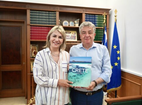 Με την Υφυπουργό Παιδείας, Θρησκευμάτων και Αθλητισμού συναντήθηκε ο Περιφερειάρχης Κρήτης