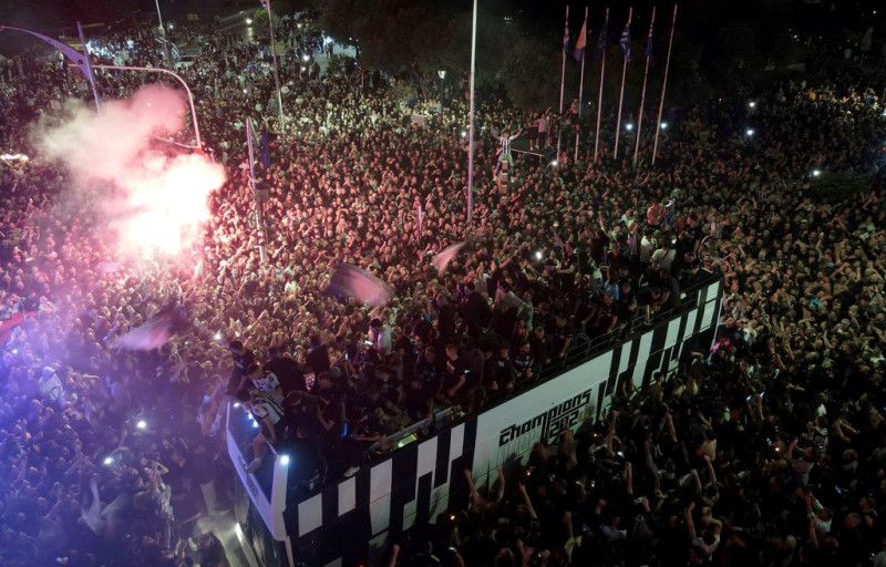 ΠΑΟΚ: Ολονύχτιο πάρτι στη Θεσσαλονίκη