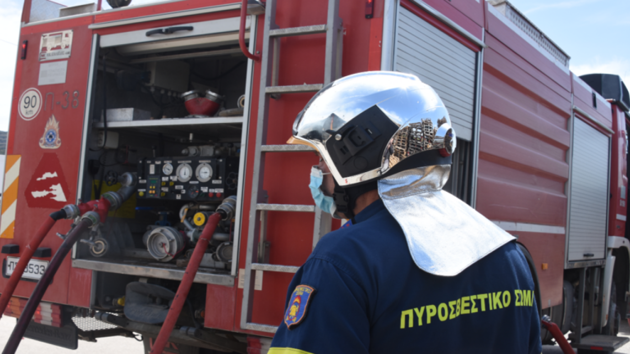Πυρκαγιά σε αγροτοδασική έκταση στην Αγία Τριάδα Βοιωτίας