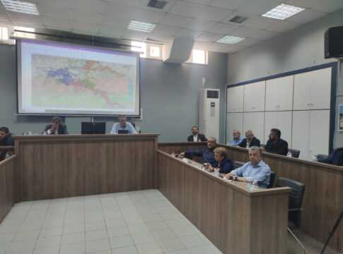 Στην παρουσίαση της μελέτης του έργου κατασκευής του φράγματος Πλατύ ο Δήμαρχος Γόρτυνας