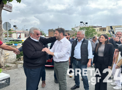 Στο Αρκαλοχώρι ο Νίκος Ανδρουλάκης