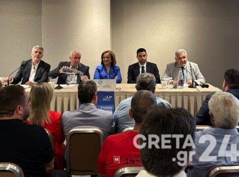Στο Ηράκλειο Μπακογιάννη – Μεϊμαράκης: Να παρακινήσουμε τους ανθρώπους μας, να εμπιστευτούν ξανά τον Κυριάκο Μητσοτάκη