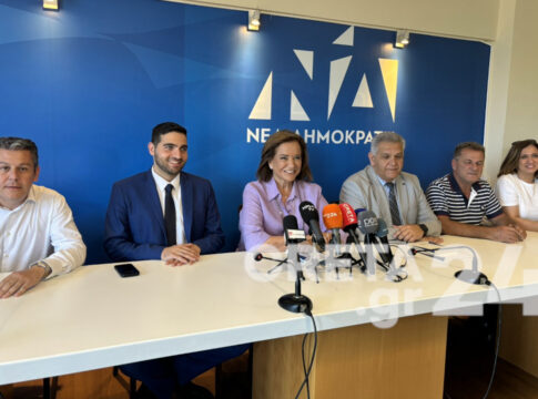 Στο Ηράκλειο η Ντόρα Μπακογιάννη – Στοίχημα η συμμετοχή στις ευρωεκλογές, αισιοδοξία για την Κρήτη