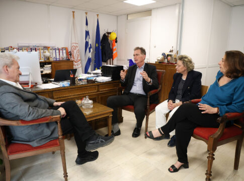 Συνάντηση του Δημάρχου Ηρακλείου Αλέξη Καλοκαιρινού με τον Ευρωβουλευτή Νίκο Παπανδρέου