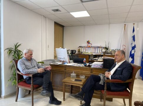 Συνάντηση του Δημάρχου Ηρακλείου με τον Ευρωβουλευτή Μανώλη Κεφαλογιάννη