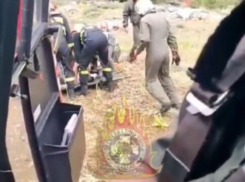 Βίντεο από τη διάσωση τραυματισμένης τουρίστριας από το φαράγγι της Σαμαριάς
