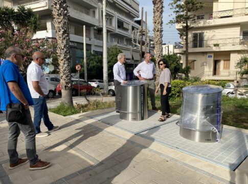 Αυξάνονται διαρκώς οι νέοι υπόγειοι κάδοι απορριμμάτων στο Ηράκλειο