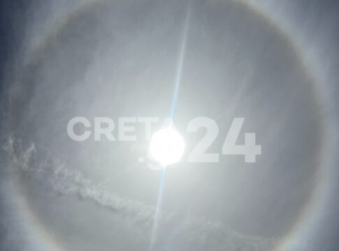 Ένα σπάνιο μετεωρολογικό φαινόμενο στον ουρανό του Ηρακλείου