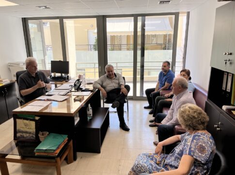 Η πολιτική προστασία του Δήμου Ηρακλείου στο επίκεντρο συνάντησης Δημάρχου Ηρακλείου – Προέδρου Ο.Α.Σ.Π.