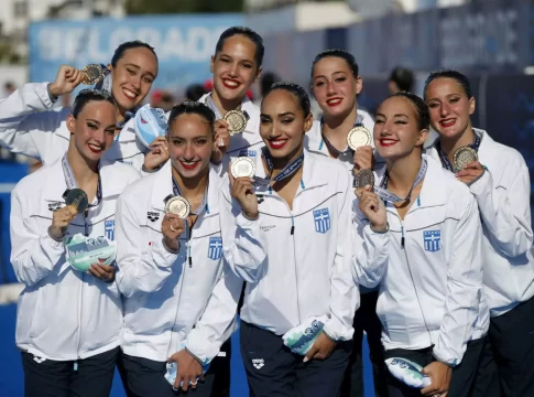 Ιστορικό μετάλλιο για την ελληνική καλλιτεχνική κολύμβηση με Κρητική εκπροσώπηση στο ευρωπαϊκό υγρού στίβου