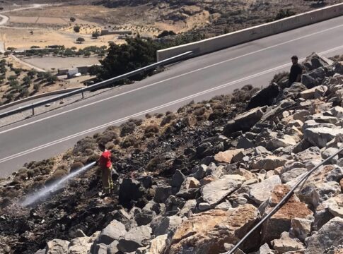 Κρήτη: Πυρκαγιά από καλώδιο υψηλής τάσης – Διεκόπη η ηλεκτροδότηση