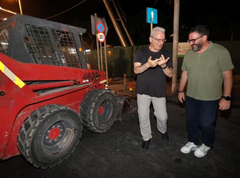 Ολοκληρώθηκαν οι νυχτερινές εργασίες στην οδό Αβέρωφ για το έργο ανάπλασης της πλ. Ελευθερίας