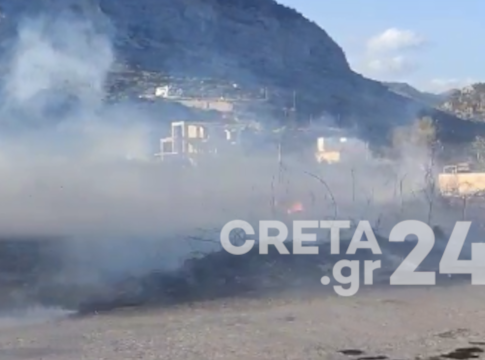 Παλαιόχωρα: Yπό έλεγχο η πυρκαγιά δίπλα σε κατοικημένη περιοχή