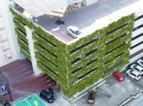 Πράσινος Τοίχος στο εξωτερικό του Δημοτικού Σταθμού Αυτοκινήτων «ΚΥΔΩΝ»