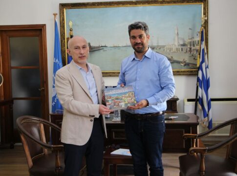 Συνάντηση Δημάρχου Χανίων, Π. Σημανδηράκη, με τον Πρόξενο της Γεωργίας, Γκ. Τζαπαρίντζε