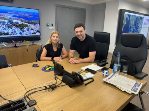 Συνάντηση Σέβης Βολουδάκη με τον Υπουργό Κλιματικής Κρίσης και Πολιτικής Προστασίας