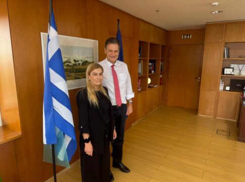 Συνάντηση Σέβης Βολουδάκη με τον Υπουργό Περιβάλλοντος για την αποκατάσταση των ζημιών στο εργοστάσιο της ΔΕΔΙΣΑ