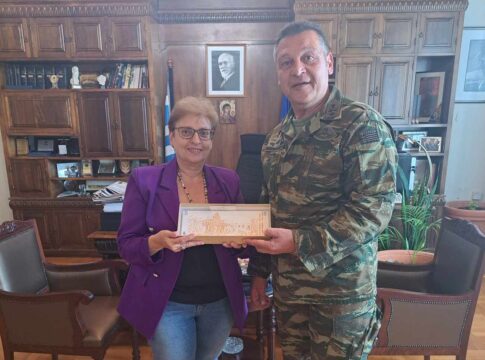 Την Αντιπεριφερειάρχη Ρεθύμνης επισκέφτηκε σήμερα ο Διοικητής της Σχολής Εφέδρων Αξιωματικών Πεζικού