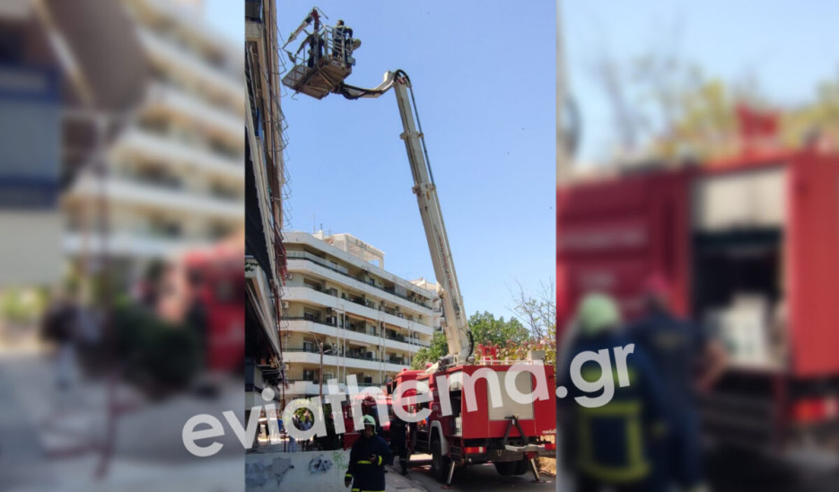 Εύβοια: Απεγκλωβίστηκε γυναίκα μετά από φωτιά σε πολυκατοικία (Φωτογραφίες)