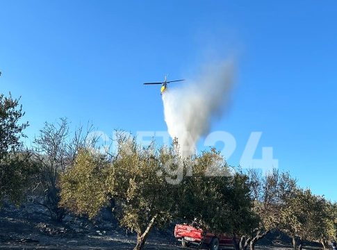 Ηράκλειο – Αδιανόητο περιστατικό: Άγνωστοι πετούσαν πέτρες σε ελικόπτερο της Πυροσβεστικής