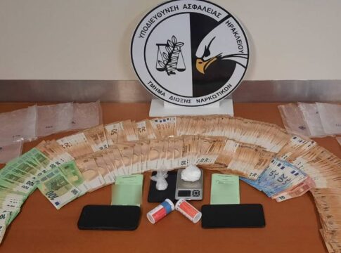 Ηράκλειο: Έγινε τσακωτός με κοκαΐνη και χιλιάδες ευρώ