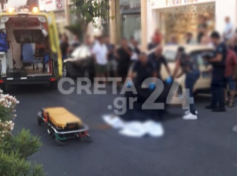 Ηράκλειο: Νταλίκα παρέσυρε και σκότωσε γυναίκα σε κεντρική λεωφόρο – Σοκάρουν οι εικόνες
