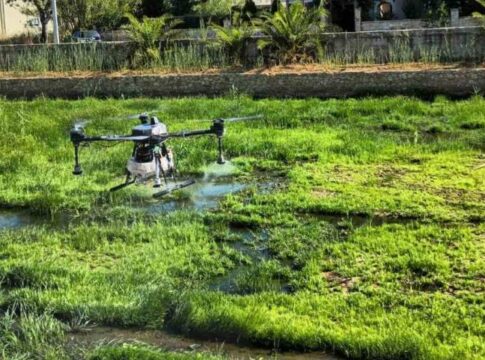 Καταπολέμηση κουνουπιών από την Περιφέρεια Κρήτης στον Κλαδισό ποταμό