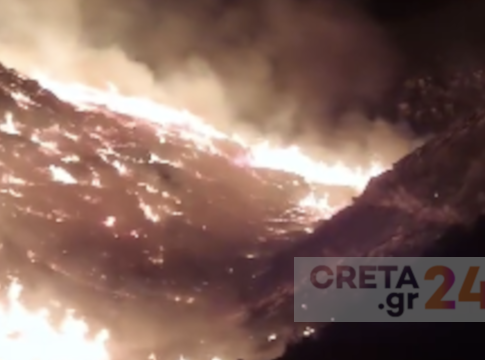 Νέα πυρκαγιά στο Ηράκλειο – Σηκώθηκαν ελικόπτερα