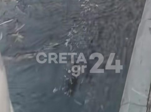 Ορατός ο κίνδυνος λειψυδρίας στην Κρήτη, όμως το νερό τρέχει… ποτάμι έξω από το Βενιζέλειο (εικόνες – βίντεο)