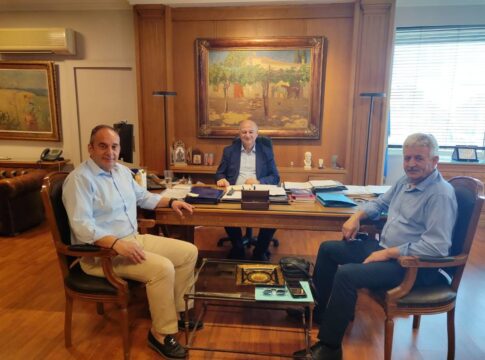 Σε καλό κλίμα η συνάντηση του Δημάρχου Οροπεδίου Λασιθίου με το νέο Υπουργό Αγροτικής Ανάπτυξης