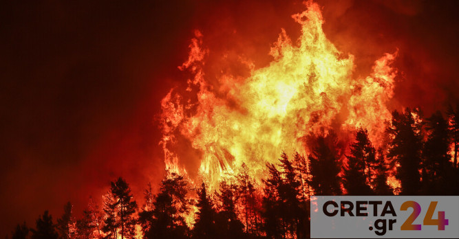 Σε κατάσταση κινητοποίησης red code η Κρήτη – Πολύ υψηλός κίνδυνος πυρκαγιάς και τη Δευτέρα