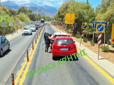 Τροχαίο ατύχημα στην Κρήτη: Αυτοκίνητο συγκρούστηκε με ταξί
