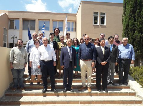 Υποδοχή αντιπροσωπείας του Κινεζικού ιδρύματος Βeijing Foreign Studies University στο Πανεπιστήμιο Κρήτης στο Ρέθυμνο