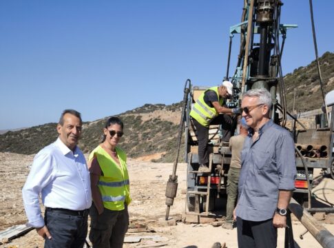 Αυτοψία Δοξαστάκη στο χώρο εγκατάστασης του νέου εργοστασίου Ανάκτησης Ανακύκλωσης Αποβλήτων