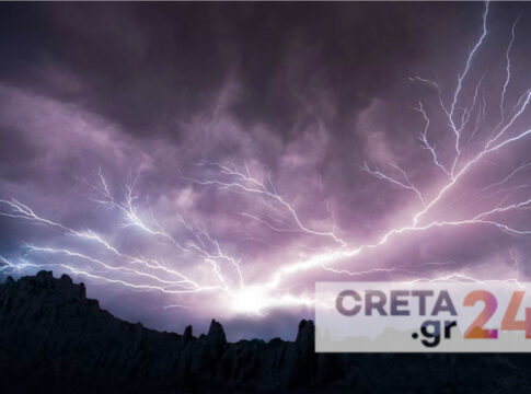 Κεραυνός προκάλεσε φωτιά στην Κρήτη