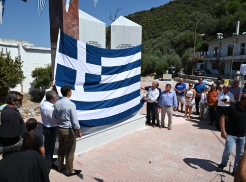Πραγματοποιήθηκε η τελετή αποκαλυπτηρίων του νέου Μνημείου Εκτελεσθέντων στο Κακόπετρο